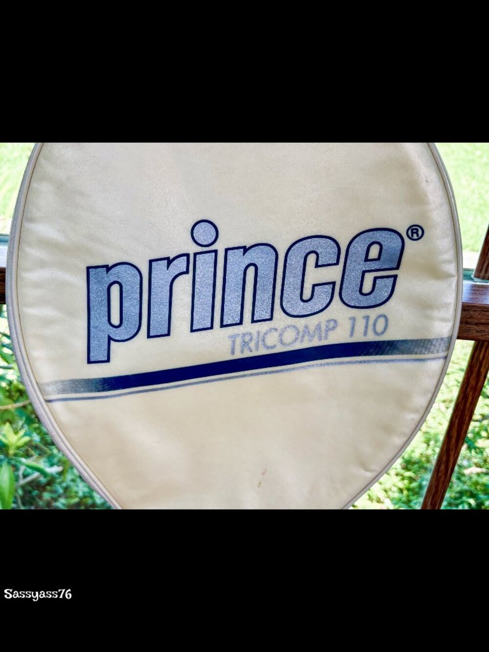 🆕VTG▪️PRINCE▪️1988 Tricomp Series 100 4 3/8 Grip Graphite Fiberglass Racquet - Picture 7 of 14